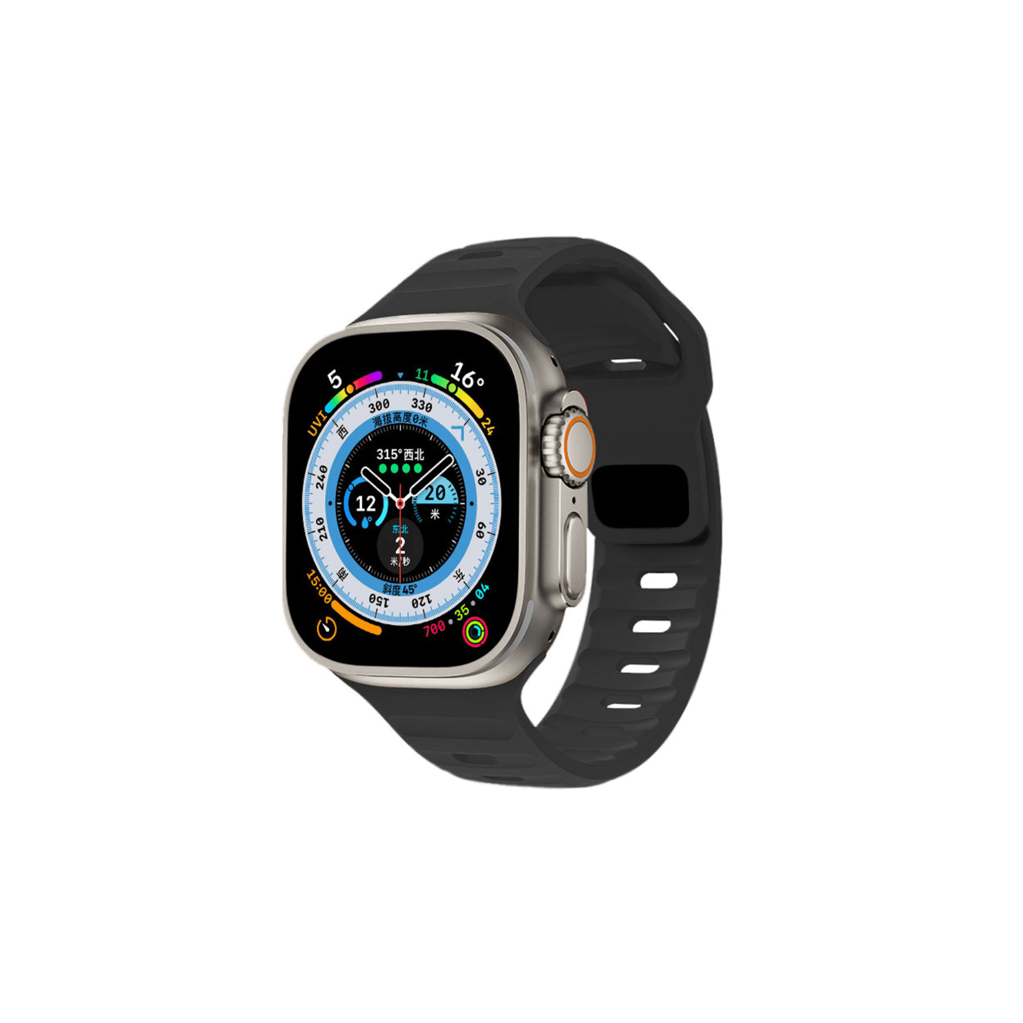 Schwarzes Active Air Armband – für intensives Training & täglichen Komfort